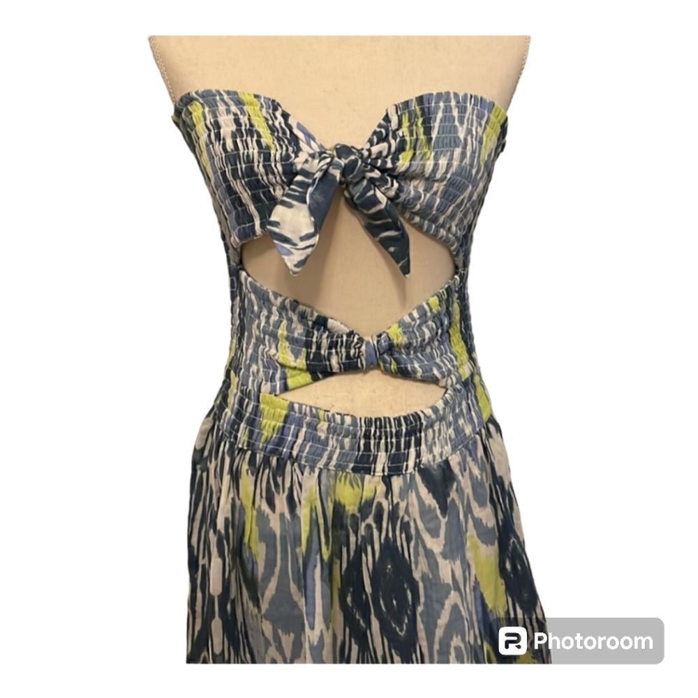 NWT Anthropologie Strapless Cut Out Dress Size Small
